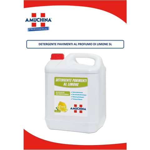 Detergente pavimenti Amuchina 5 L - profumo di limone 419794